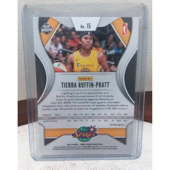 2020 Panini Prizm WNBA Blue Prizm /149 Tierra Ruffin-Pratt #15 - Picture 2 of 2
